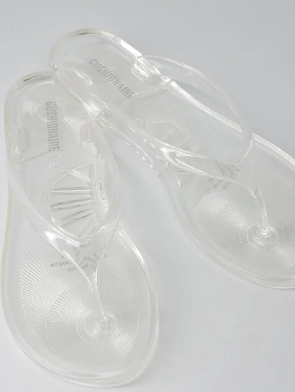 Cushionaire Splash Jelly Flip-Flop- Clear